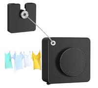 Fil à Linge Rétractable Intérieur - Outil gain de place de 4,8 m - Corde à Linge Rétractable Intérieur Extérieur,pour camping, voyage, balcon, salle de bain, salle de douche, t-shirts, serviettes, pul