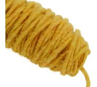 Fil à mèche 55m jaune - Décoration Fil de jute laine de mouton pour la décoration d'automne et d'été