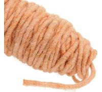 Fil à mèche 55m orange clair - Ficelle de jute pour l'artisanat, décoration d'automne, DIY, laine