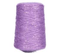 Fil à paillettes en mohair 500 g - Laine fine tissée à la main for projets de bricolage(Fashionpurple)