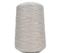 Fil à paillettes en mohair 500 g - Laine fine tissée à la main for projets de bricolage(Grayapricot)