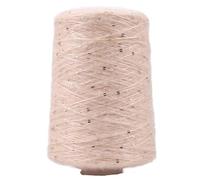 Fil à paillettes en mohair 500 g - Laine fine tissée à la main for projets de bricolage(LightOrange)