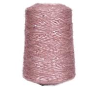 Fil à paillettes en mohair 500 g - Laine fine tissée à la main for projets de bricolage(Lotusrootstarch)
