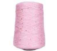 Fil à paillettes en mohair 500 g - Laine fine tissée à la main for projets de bricolage(pink)