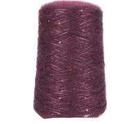 Fil à paillettes en mohair 500 g - Laine fine tissée à la main for projets de bricolage(Purplishred)