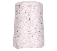 Fil à paillettes en mohair 500 g - Laine fine tissée à la main for projets de bricolage(Rice+Gold)