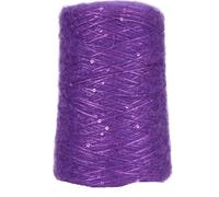 Fil à paillettes en mohair 500 g - Laine fine tissée à la main for projets de bricolage(Violet)