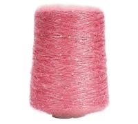 Fil à paillettes en mohair 500 g - Laine fine tissée à la main for projets de bricolage(Watermelonred)