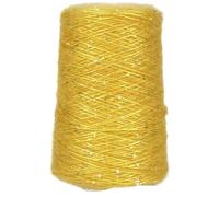 Fil à paillettes en mohair 500 g - Laine fine tissée à la main for projets de bricolage(yellow)