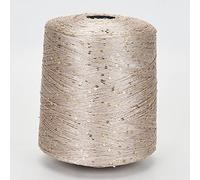 Fil à paillettes multicolore en soie naturelle pour tricot à la main, aiguille à crochet, chandail, 04