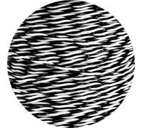 Fil à paire torsadée AFS200 PTFE, rouleau de 20 m, 13-26 AWG, câble OFC haute température étamé for l'audio et l'instrumentation(Black White,20AWG (0.5mm2))