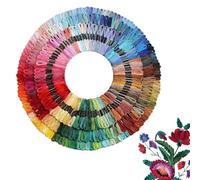 Fil à point croisé - Câble de broderie - Ensemble de fils de broderie | Câble de broderie | Chaîne en coton coloré pour la décoration de projets de réparation d'experts en points courts