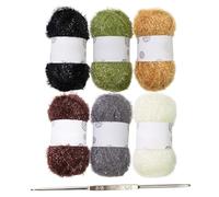 Fil à récurer en polyester avec crochet fait à la main pour les amateurs et les artistes artisanaux en polyester avec crochet fait à la main