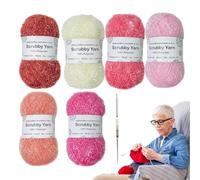 Fil à Récurer - Quantité Suffisante, Assortiment Crochet Tissage, Pelotes Grattantes Éponge | Polyester Pour Lavettes Vaisselle Carrés Tricot