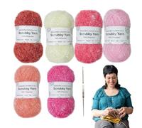 Fil à récurer - Torchons exquis robustes, tissage au crochet | Durabilité durable, pour serviettes de bain, chiffons, chiffons de nettoyage, projets de nettoyage, travaux manuels