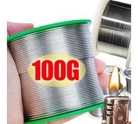 Fil à souder en étain, 0.8mm 1.0mm 20g 50g 100g, noyau de colophane fondue, rouleau de fil à souder, FLUX sans nettoyage 2.0%
