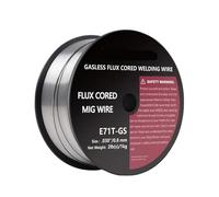 Fil à souder Fil de soudage MIG acier doux 0,8 mm/0,9 mm 1 kg 1 fil fourré sans gaz E71T-GS(0.8mm,4KG-4Roll)