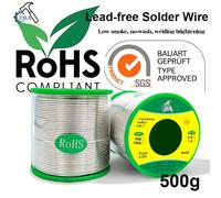 Fil à souder sans plomb, 0.5-1.0mm, noyau de colophane sans plomb pour soudure électrique RoHs, 20g/50g/100g/200g/500g, 1 pièce