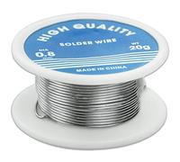 Fil à souder sans plomb 0,8 mm avec noyau en colophane pour soudure électrique, composants électroniques, réparation et bricolage, 20 g