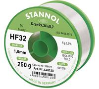 Fil à souder sans plomb ni halogène Stannol HF32 3500 Sn99,3Cu0,7