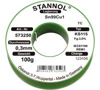 Fil À Souder Stannol 573252 Sn99Cu1 KS115 3,0% 0,7mm 100g