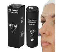 Fil À Sourcils - Encre Noire 20m Corde De Mesure Cartographie, Outil De Marquage Précision Beauté Maquillage Portable Définition Des Arcs | Accessoire Esthétique Pour Femme