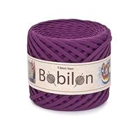 Fil à spaghetti pour t-shirt, crochet, tricot, bricolage, panier sac, sac à main, coton doux, 5-7 mm, prune