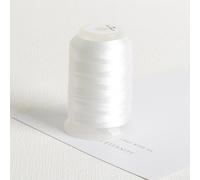Fil à tisser solide et lisse pour projets créatifs - 350 m - Blanc 20