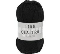 Fil à tricoter 100% coton QUATTRO - Lang Yarns(...) - 04 Noir 04 Noir G
