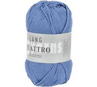 Fil à tricoter 100% coton QUATTRO - Lang Yarns(...) - 10 Bleu 10 Bleu G