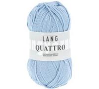 Fil à tricoter 100% coton QUATTRO - Lang Yarns(...) - 121 Bleu 121 Bleu G