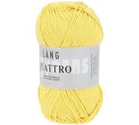 Fil à tricoter 100% coton QUATTRO - Lang Yarns(...) - 49 Jaune 49 Jaune G