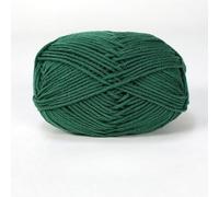 Fil à tricoter 4 plis en coton laiteux doux pour amigurumi, pantoufles, couvertures et projets d'artisanat (41 vert Noël)