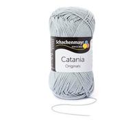 Fil à tricoter catania gris clair 100% coton (00172) amigurimi pelote laine crochet