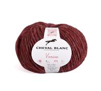 Fil à tricoter - CHEVAL BLANC - VENISE - Bordeaux - 90m - 20% Alpaga - 20% Laine