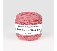 Fil à tricoter coloré, Fil à crocheter for pistolet à tufter 65% coton 35% polyester 5 mm d'épaisseur 200 m longueur 190 g Multicolore Paquet de 84(Color 31)