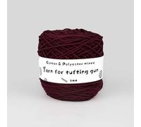 Fil à tricoter coloré, Fil à crocheter for pistolet à tufter 65% coton 35% polyester 5 mm d'épaisseur 200 m longueur 190 g Multicolore Paquet de 84(Color 11)