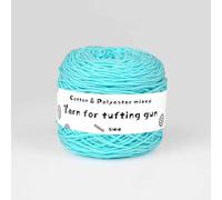 Fil à tricoter coloré, Fil à crocheter for pistolet à tufter 65% coton 35% polyester 5 mm d'épaisseur 200 m longueur 190 g Multicolore Paquet de 84(Color 56)