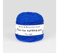 Fil à tricoter coloré, Fil à crocheter for pistolet à tufter 65% coton 35% polyester 5 mm d'épaisseur 200 m longueur 190 g Multicolore Paquet de 84(Color 38)