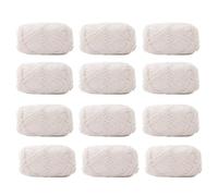 Fil à tricoter coloré, Lot de 12 fils multicolores en mélange de coton acrylique 4 brins 2 mm 40 g(Color 28)