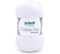 Fil à tricoter COTTON FUN - Gründl - certifié Oeko-Tex(...) - 01 Blanc 01 Blanc G