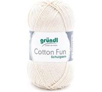 Fil à tricoter COTTON FUN - Gründl - certifié Oeko-Tex(...) - 02 Ecru 02 Ecru G