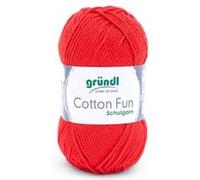 Fil à tricoter COTTON FUN - Gründl - certifié Oeko-Tex(...) - 06 Rouge 06 Rouge G