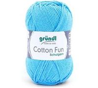 Fil à tricoter COTTON FUN - Gründl - certifié Oeko-Tex(...) - 09 Bleu 09 Bleu G