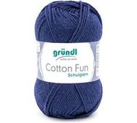 Fil à tricoter COTTON FUN - Gründl - certifié Oeko-Tex(...) - 11 Bleu 11 Bleu G