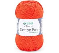 Fil à tricoter COTTON FUN - Gründl - certifié Oeko-Tex(...) - 18 Orange 18 Orange G