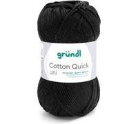 Fil à tricoter COTTON QUICK UNI - Gründl - PPSC - certifié Oeko-Tex(...) - 11 Noir 11 Noir G