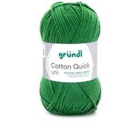 Gründl Laine Cotton Quick uni – 100% coton – 50 g/125 m – Aig. 3-4 – Couleur 114 Vert