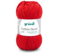 Fil à tricoter COTTON QUICK UNI - Gründl - PPSC - certifié Oeko-Tex(...) - 120 Rouge 120 Rouge G