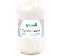 Fil à tricoter COTTON QUICK UNI - Gründl - PPSC - certifié Oeko-Tex(...) - 132 Ecru 132 Ecru G